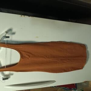 Forever 21 Rust Orange Bodycon Mini Dress - Size Small